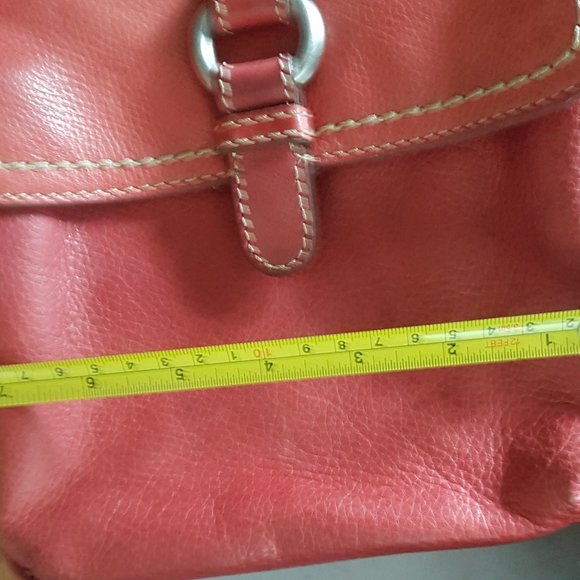 Fossil Vintage Leather Crossbody Purse Red - Picture 4 of 13